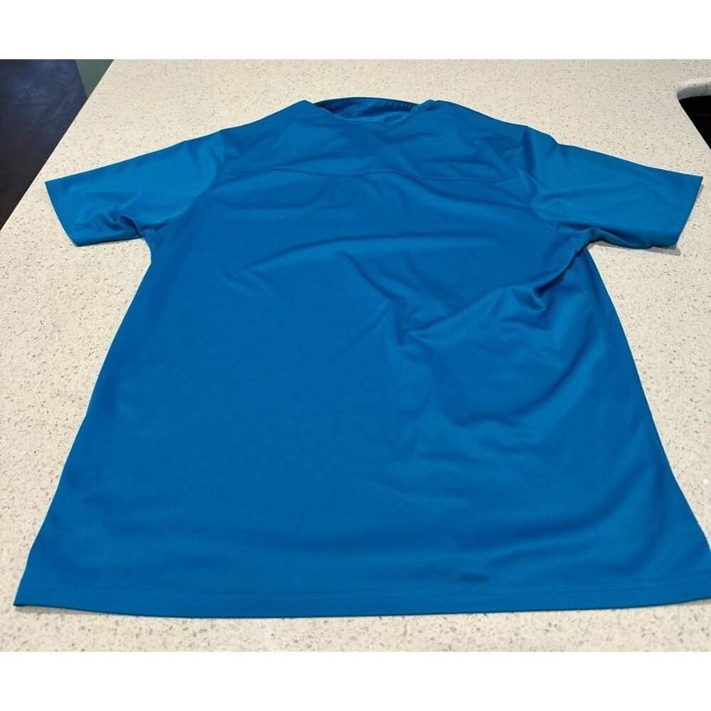 Oakley Polo Shirt Mens XL Blue‎ Graphic Vintage Poly - Picture 3 of 3